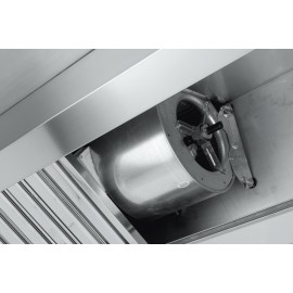 Cappa a Parete in acciaio inox AISI 430 Profondità 1000 CON MOTORE