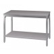 Tavolo inox con ripiano P 600 e L 800