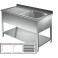 Lavatoio con pannellatura goc. dx - Prof 700 L 200 - 2 vasche