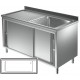 Lavatoio armadiato - Prof 600 L 60 - 1 vasca