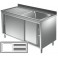 Lavatoio armadiato goc. dx - Prof 600 L 120 - 1 vasca