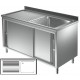 Lavatoio armadiato goc. sx - Prof 700 L 140 - 1 vasca