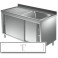Lavatoio armadiato - Prof 600 L 120 - 2 vasche
