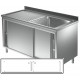 Lavatoio armadiato - Prof 600 L 130 - 2 vasche