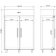 OASIS 1200 Lt -18 -20°C PC UR