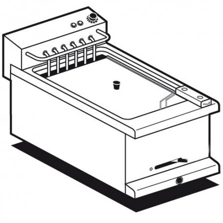 FRIGGITRICE ELETTRICA MONOFASE LT. 6 - 1 Vasca 3 Kw