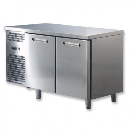 Tavolo Refrigerato DAIQUIRI p.700 2P PIANO LISCIO VENTILATO con ALZATINA