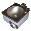 Lavello Lavamani 40x40 completo di rubinetteria in acciaio inox