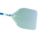 Pala pizza in alluminio anodizzato rettangolare 36x36 cm manico 1.20 mt