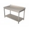 Tavolo inox con ripiano e alzatina P 800 e L 700